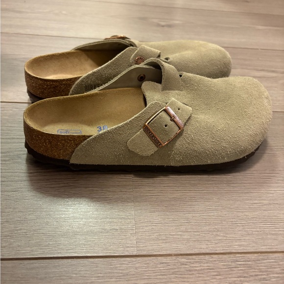 Birkenstock Boston clogs size 38 suede leather taupe, no tags - Picture 8 of 8